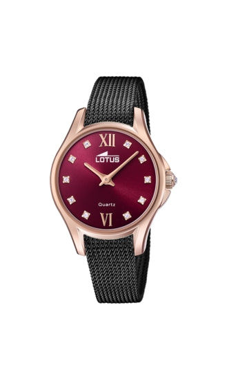LOTUS burgudy/silver