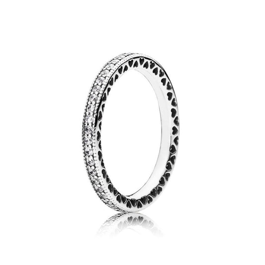 PANDORA JEWELS Mod. SPARKLE & HEARTS - RING - Size 50 ***SPECIAL PRICE***-0
