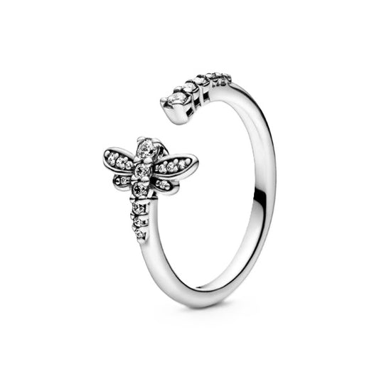 PANDORA JEWELS Mod. SPARKLING DRAGONFLY - RING - Size 54 ***SPECIAL PRICE***-0