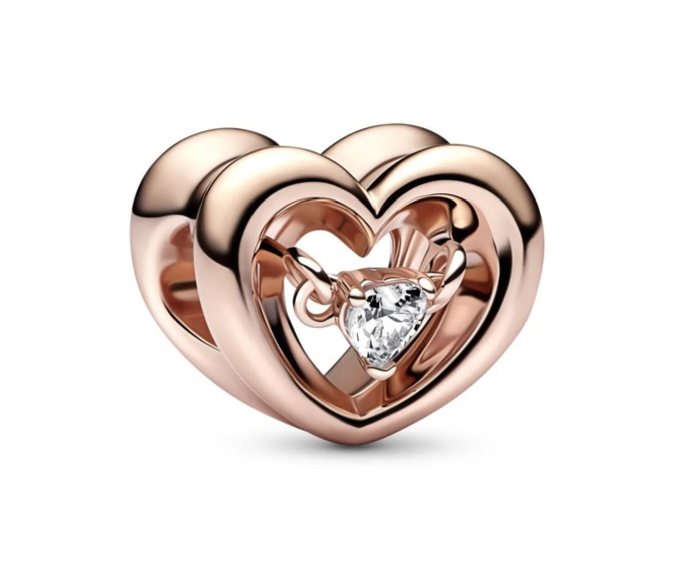 PANDORA CHARMS Mod. RADIANT HEART & FLOATING STONE - Default Title