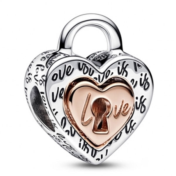 PANDORA CHARMS Mod. PADLOCK SPLITTABLE HEART - Default Title