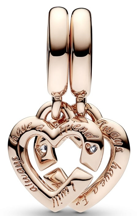 PANDORA CHARMS Mod. LINKED SISTER HEARTS - Default Title