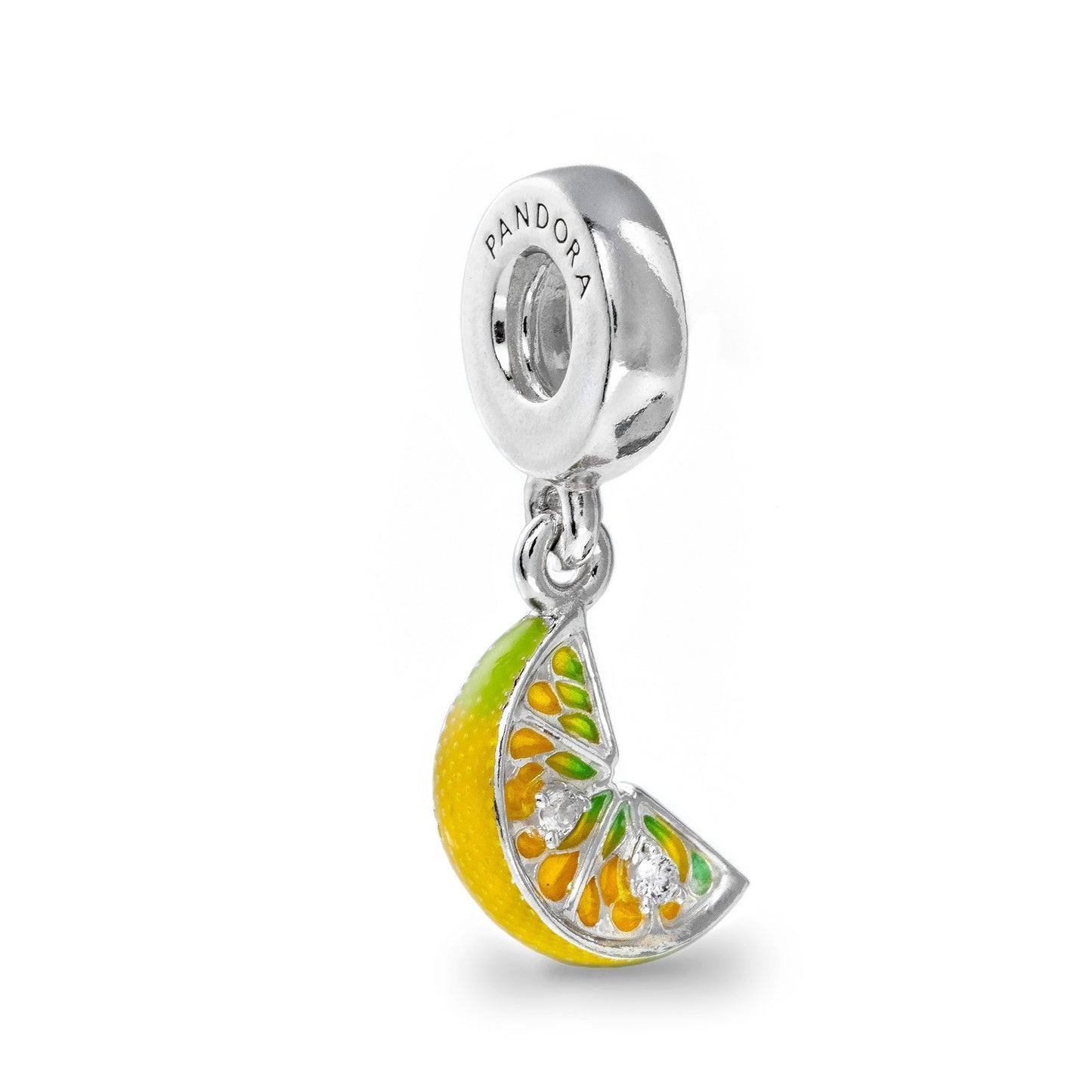 PANDORA CHARMS Mod. LEMON SLICE SPARKLING - Default Title