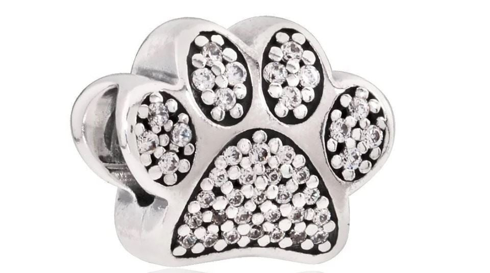 PANDORA JEWELRY Mod. SPARKLING PAW PRINT & HEART - Default Title