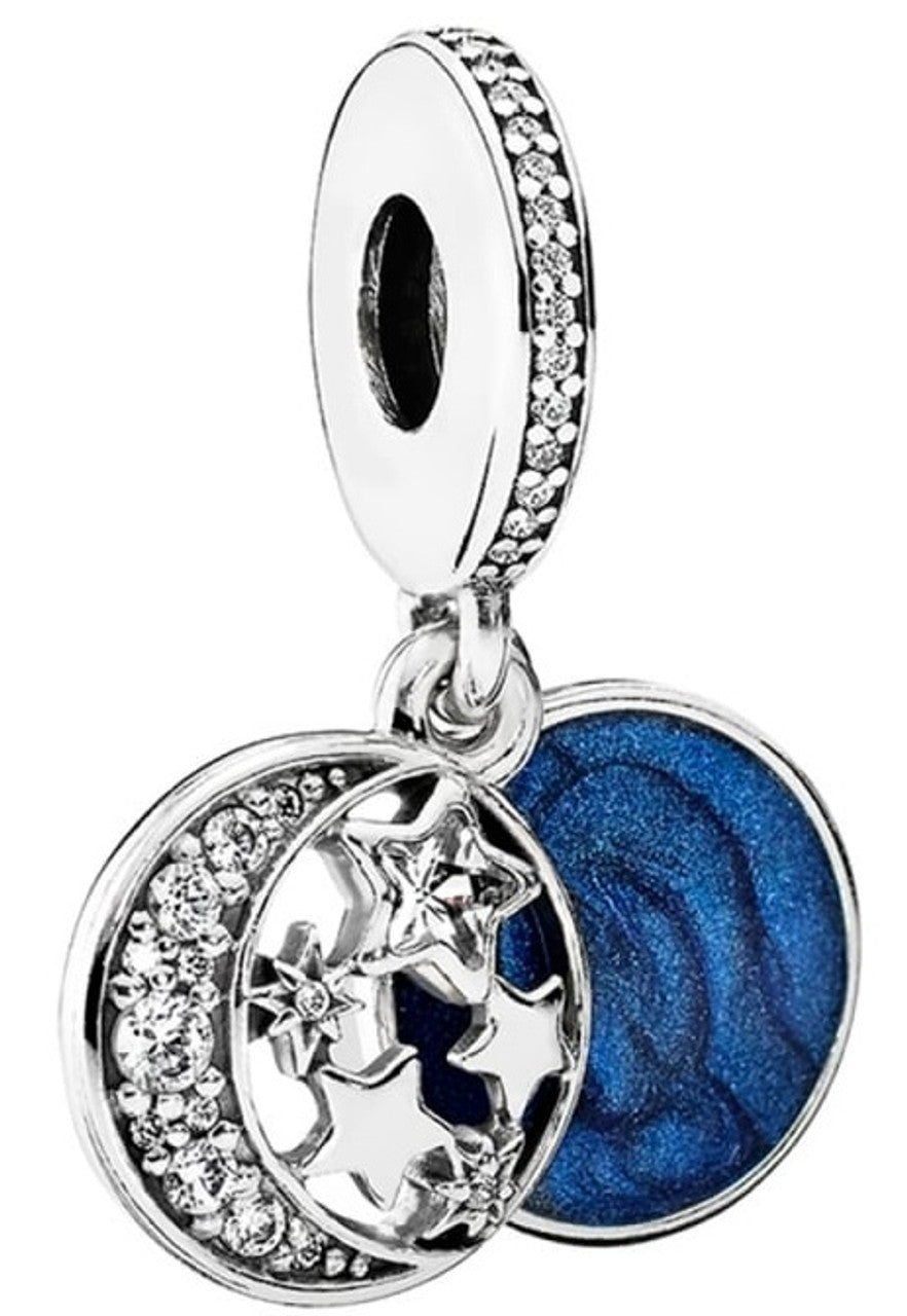 PANDORA CHARMS Mod. MOON AND STAR SILVER - Default Title