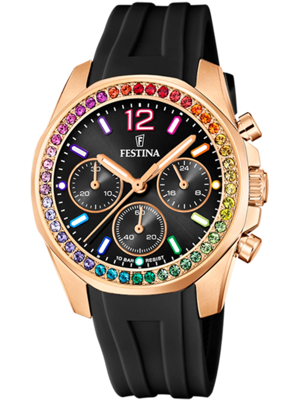FESTINA colorful/gold/black
