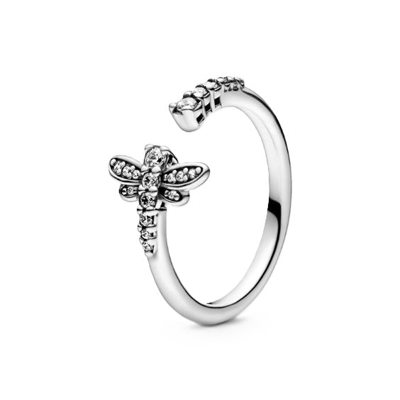 PANDORA JEWELS Mod. SPARKLING DRAGONFLY - RING - Size 54 ***SPECIAL PRICE***-0