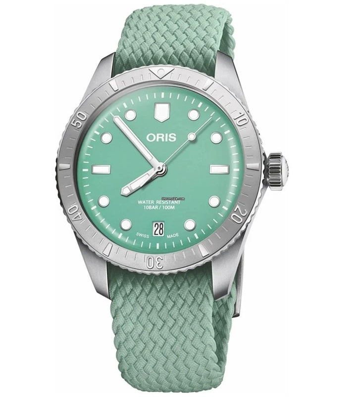 ORIS green/silver