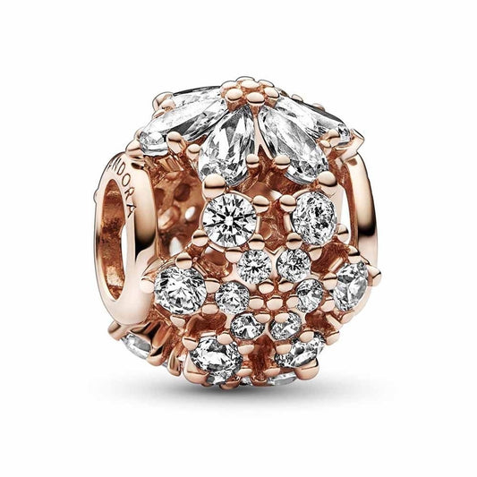 PANDORA CHARMS Mod. SPARKLING HERBARIUM CLUSTER ROUND - Bronze