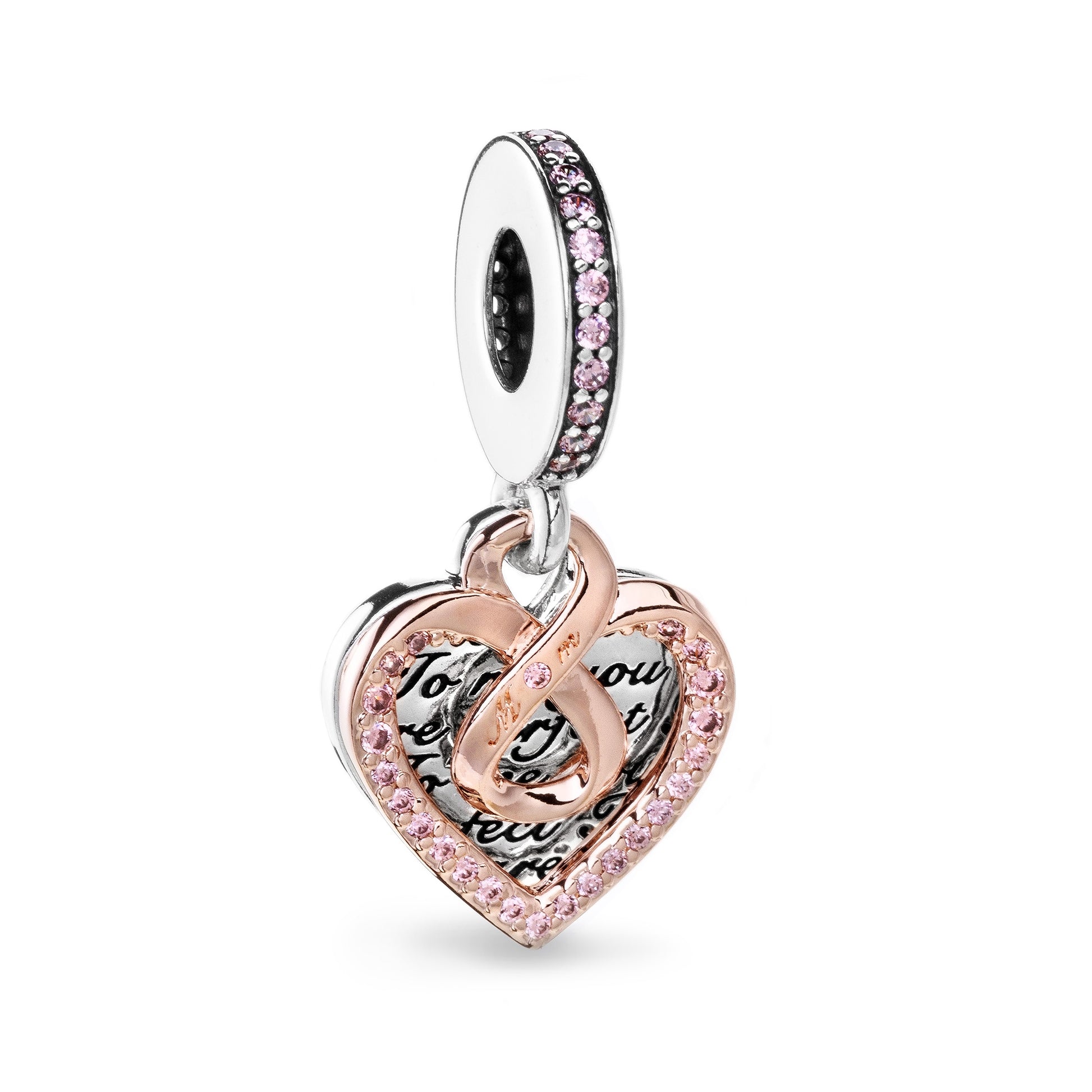 PANDORA CHARMS Mod. INFINITY HEART DOUBLE DANGLE - Default Title