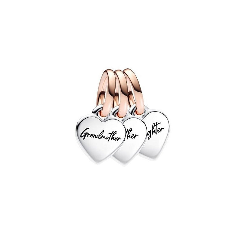 PANDORA CHARMS Mod. FAMILY GENERATION OF HEARTS SPLITTABLE - Default Title