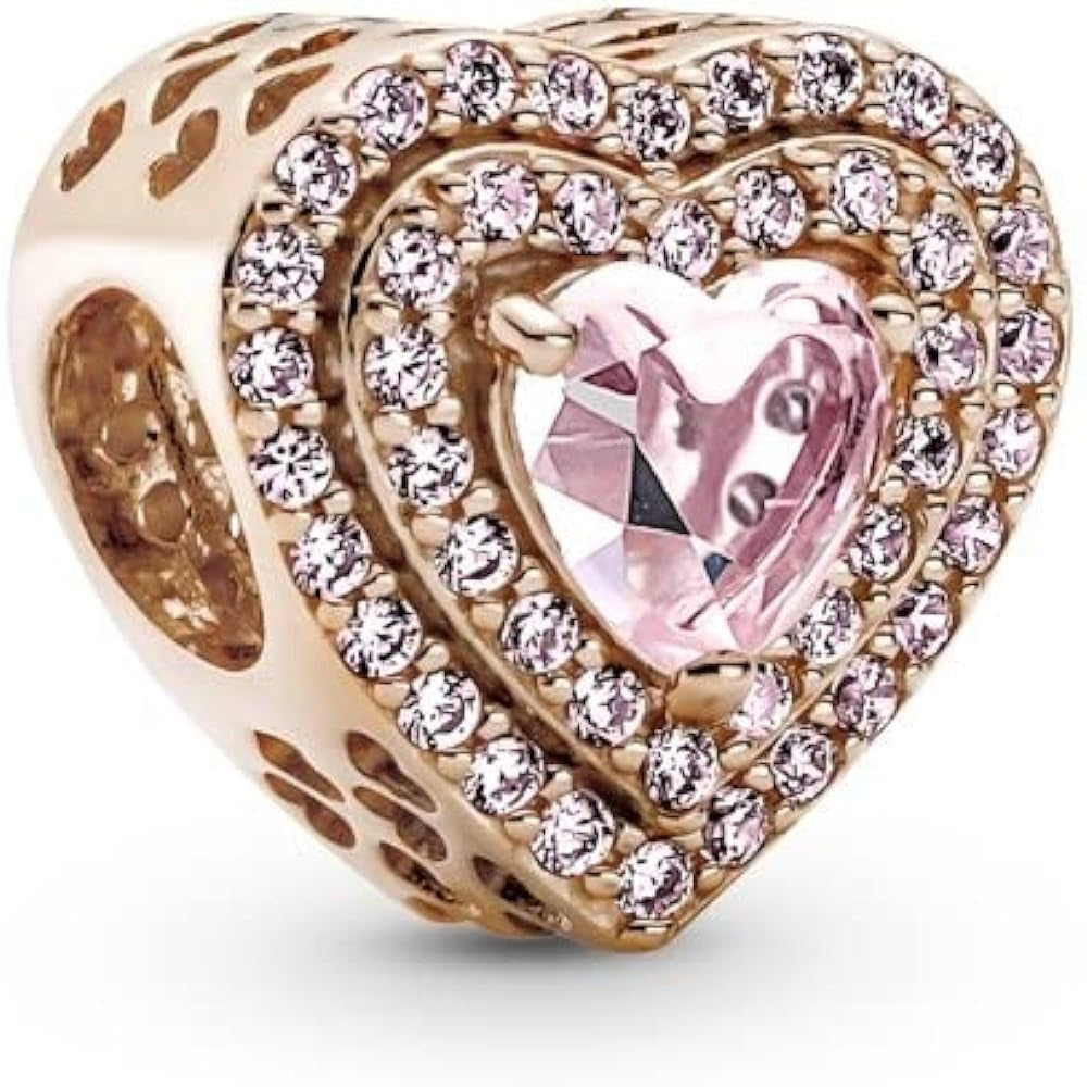 PANDORA CHARMS Mod. SPARKLING LEVELLED HEART - Default Title