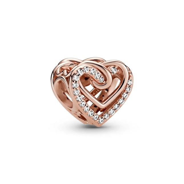 PANDORA CHARMS Mod. SPARKLING ENTWINED HEARTS - Default Title