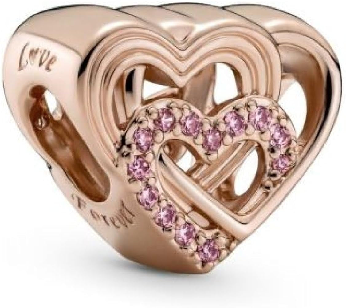 PANDORA CHARMS Mod. INTERTWINED LOVE HEARTS - Default Title
