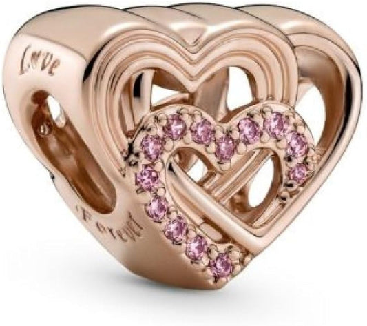 PANDORA CHARMS Mod. INTERTWINED LOVE HEARTS