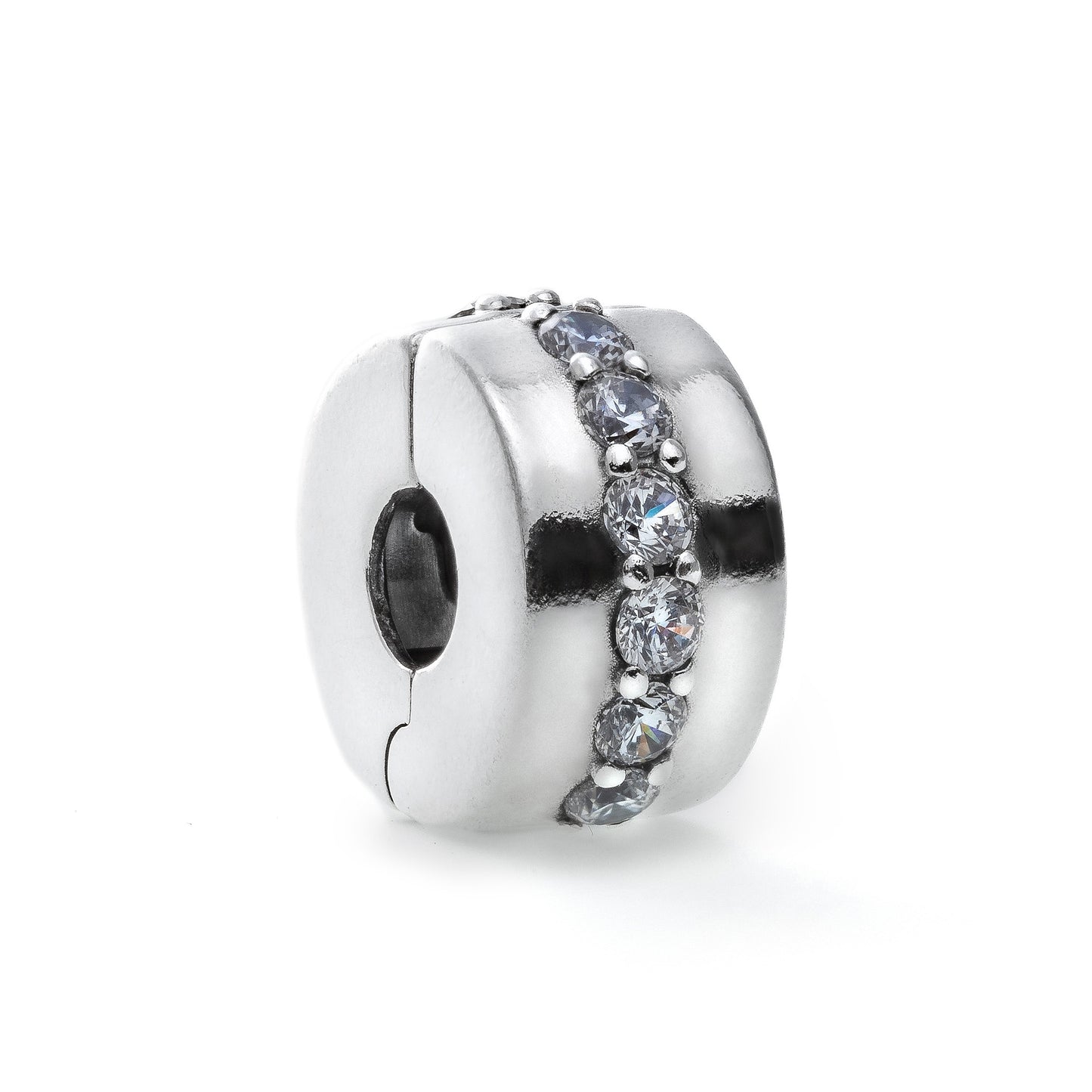 PANDORA CHARMS Mod. CLEAR SPARKLING ROW CLIP - Default Title