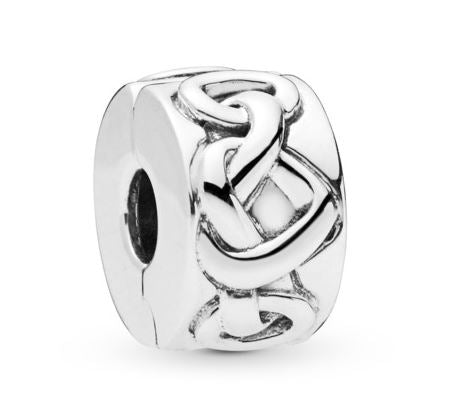 PANDORA CHARMS Mod. KNOTTED HEARTS CLIP - Default Title