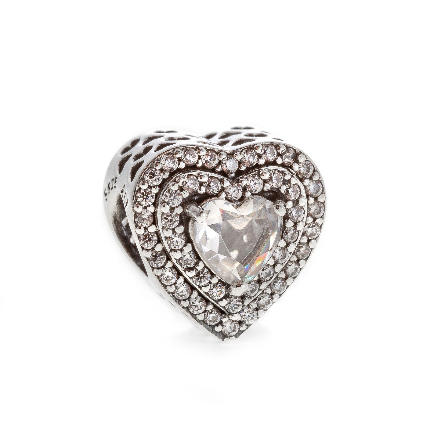 PANDORA JEWELRY Mod. SPARKLING LEVELLED HEARTS - Default Title