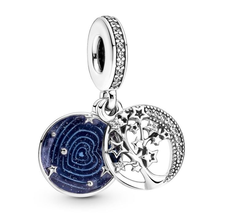PANDORA CHARMS Mod. TREE & GALAXY MOON - Default Title