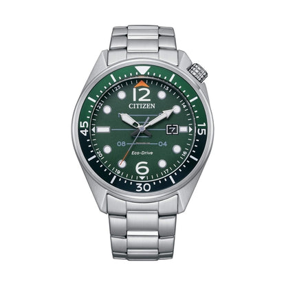 CITIZEN silver/green