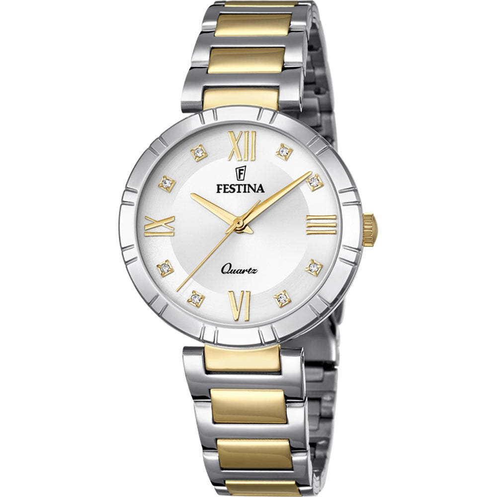 FESTINA white/gold