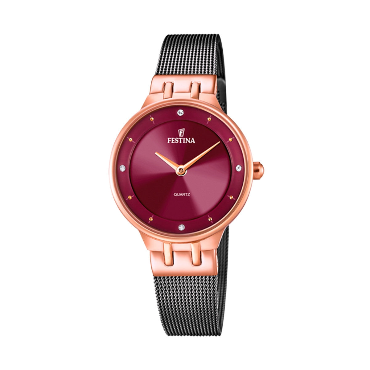 FESTINA black/burgudy