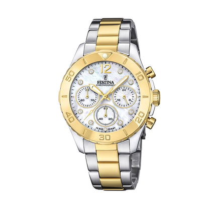 FESTINA silver/gold/white