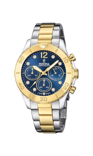 FESTINA blue/silver/gold