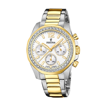 FESTINA silver/gold/white