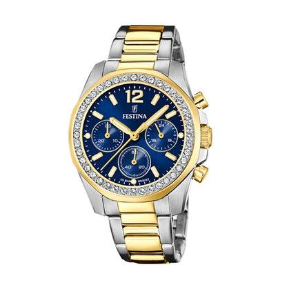 FESTINA silver/gold/blue