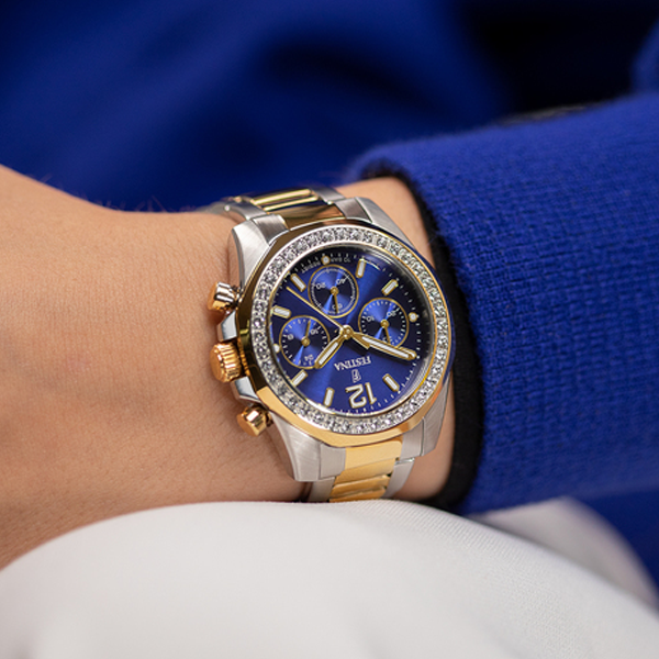 FESTINA silver/gold/blue 10