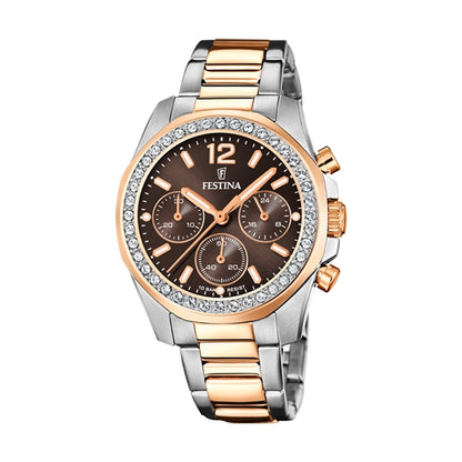 FESTINA silver/gold/brown