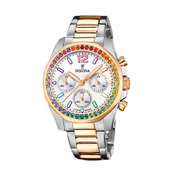 FESTINA silver/gold/colorful