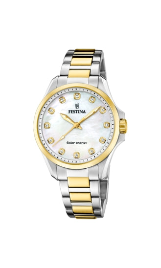 FESTINA white/gold/silver