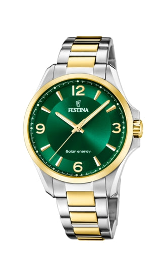 FESTINA silver/gold/green
