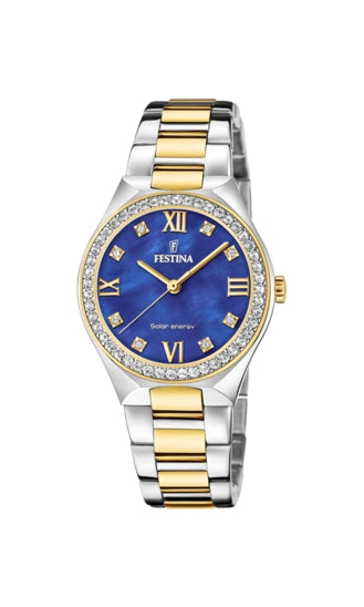 FESTINA silver/gold/blue