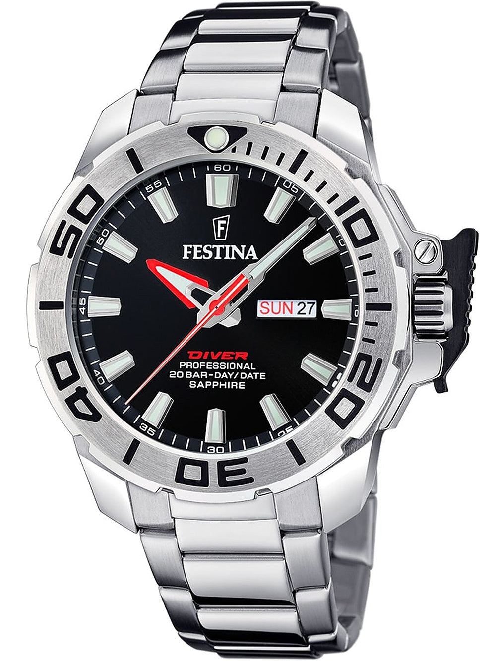 FESTINA black/silver