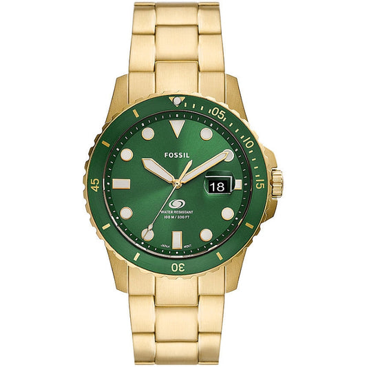 FOSSIL green/gold