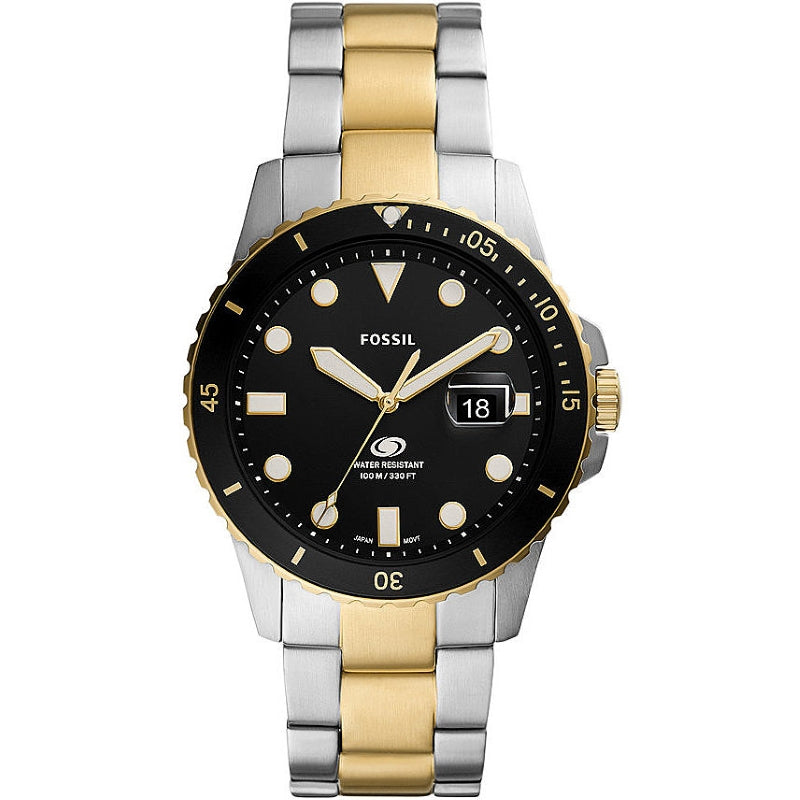 FOSSIL black/silver/gold