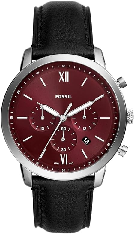 FOSSIL burgudy