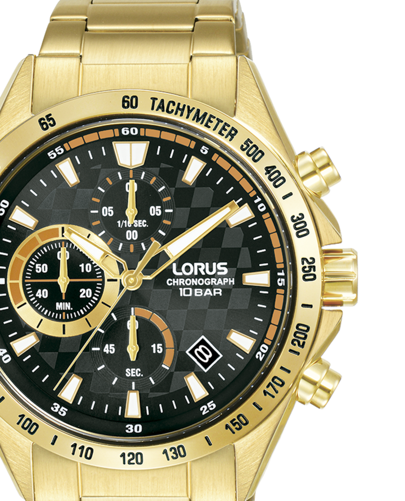 LORUS black/gold 10
