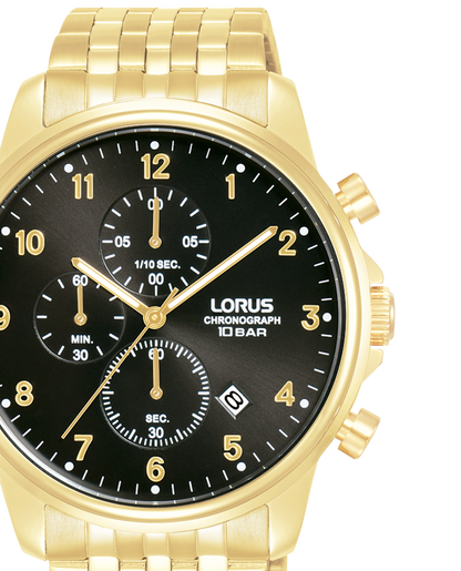 LORUS black/gold 7
