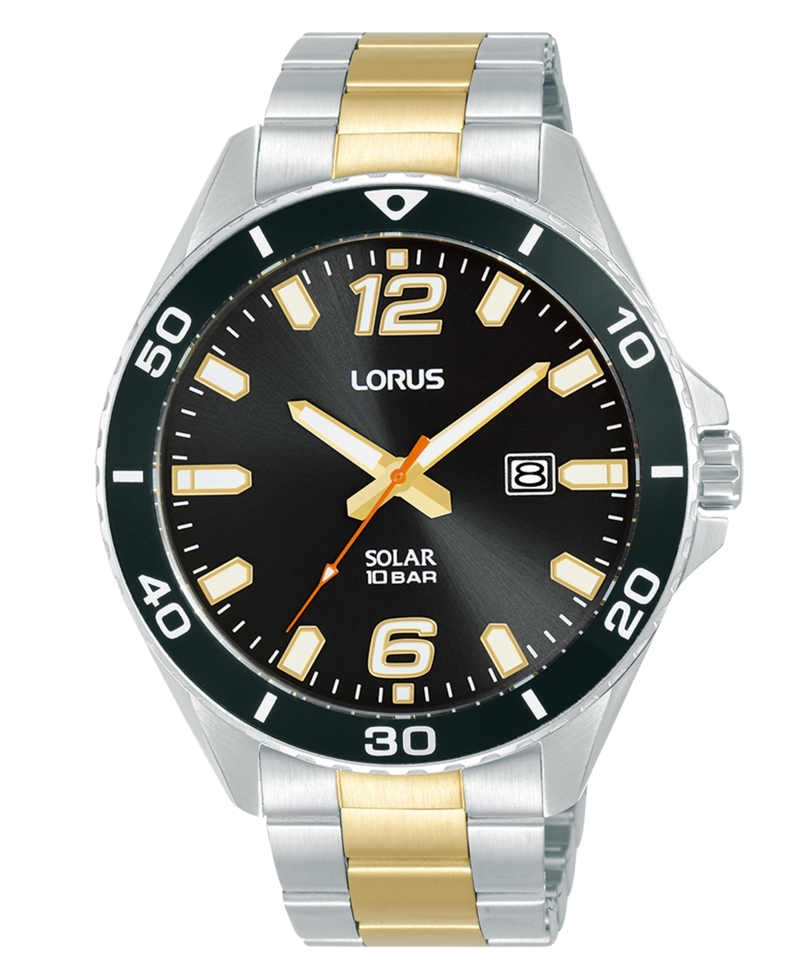 LORUS black/silver/gold 5