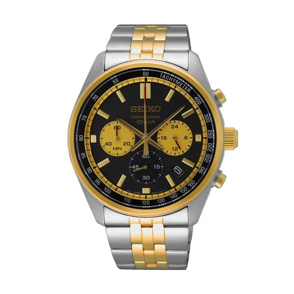 SEIKO black/silver/gold